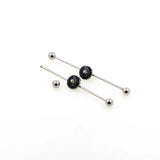 Skull Skeleton Logo Industrial Barbell Piercing 10pcs