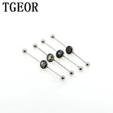 Skull Skeleton Logo Industrial Barbell Piercing 10pcs