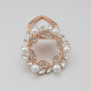 Vintage Style Scarf Clip Holder Silver Color Fashion Accessory