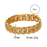 Gold-Plated Bone Bracelet Square Round Chain Fine Jewelry