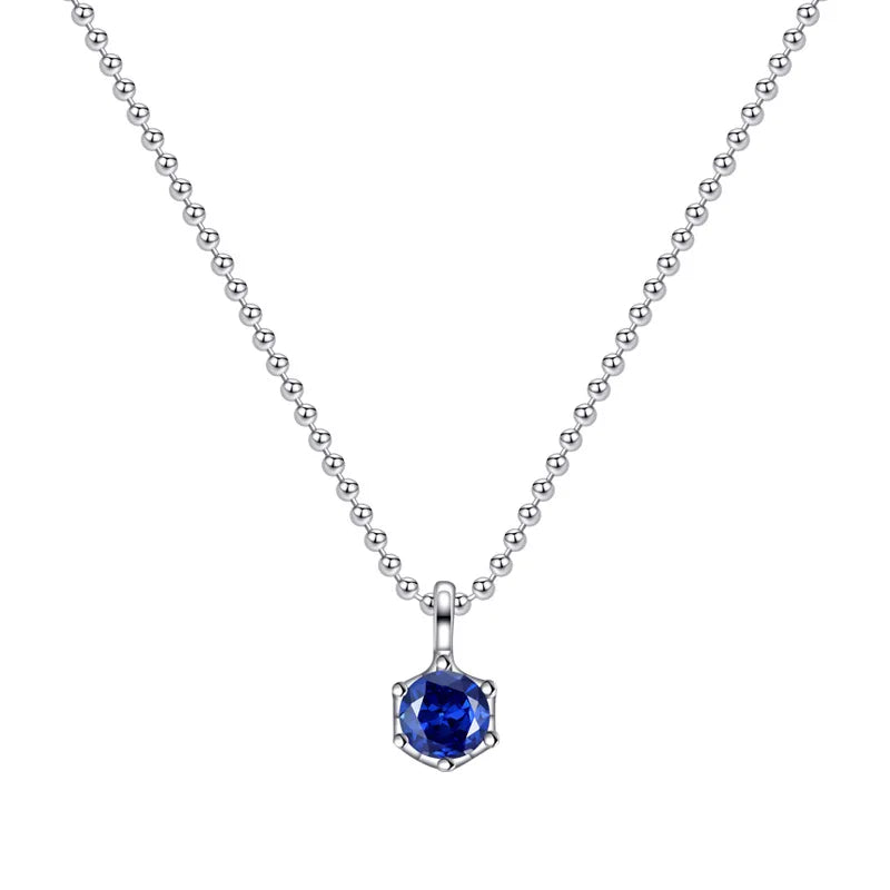 S925 Silver Joker Colorful Necklace for Women
