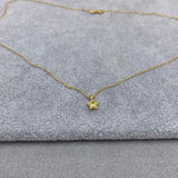 S925 Star Pendant French Necklace Multi-color Zircon