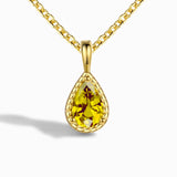 S925 Sterling Silver Pendant Necklace with Colorful Gems