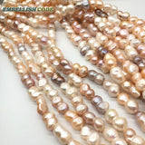 Baroque Pearl Bracelet Bangle Mixed Peach Purple Freshwater Pearls