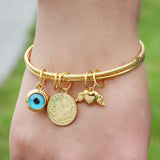 Muslim Bangles Ethiopian African Women Dubai Bracelet Evil Eye Coin Bracelets