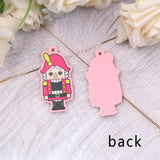 Set of 10 Christmas Toy Soldier Acrylic Findings
