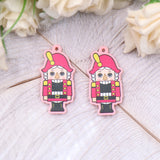 Set of 10 Christmas Toy Soldier Acrylic Findings