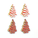 Set of 10 Christmas Tree Acrylic Findings for Women - 35mm