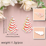 Set of 10 Christmas Tree Acrylic Findings for Women - 35mm