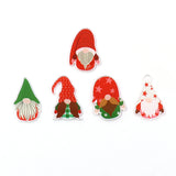 Set of 10 35mm Top Gnome Christmas Hair Clip Clear Acrylic Accessories