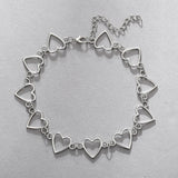 Heart Shaped Clavicle Chain Necklace for Women