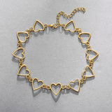 Heart Shaped Clavicle Chain Necklace for Women
