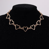 Heart Shaped Clavicle Chain Necklace for Women