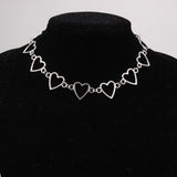 Heart Shaped Clavicle Chain Necklace for Women