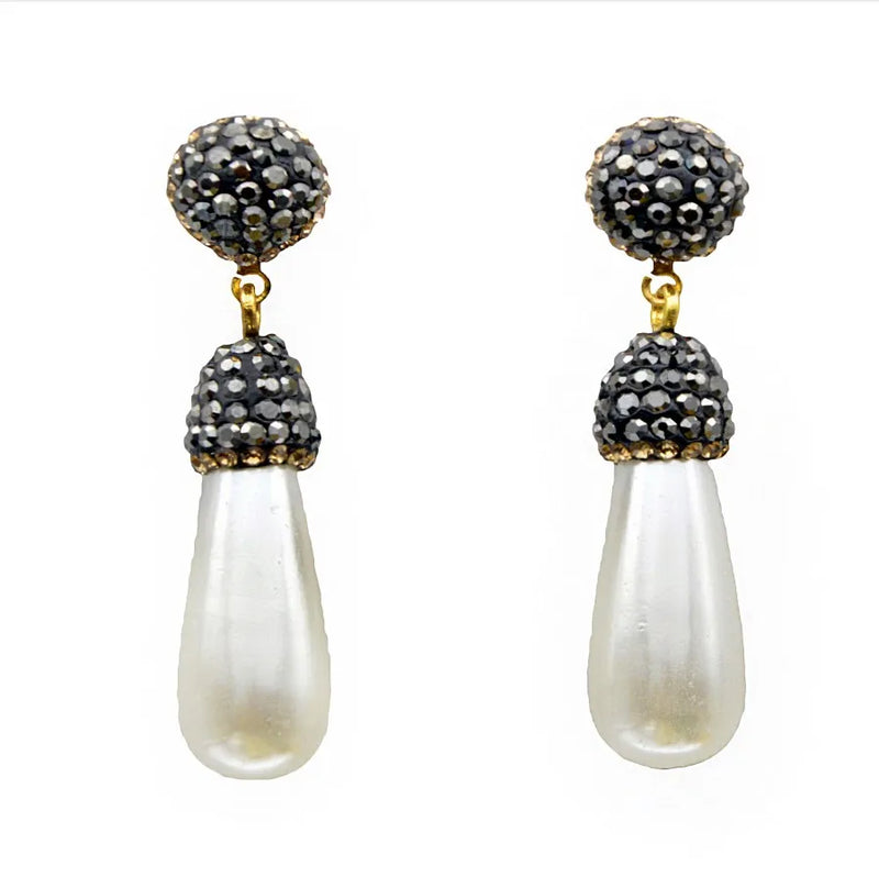 Boho Shell Pearl Wedding Earrings for Women