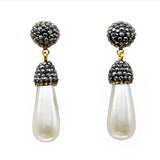 Boho Shell Pearl Wedding Earrings for Women