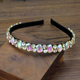 Pink AB Crystal Hairband Rhinestone Headband for Girls Women