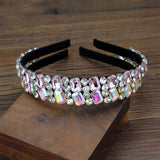 Pink AB Crystal Hairband Rhinestone Headband for Girls Women