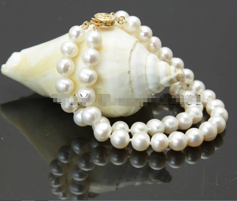 8-9mm Akoya Pearl Bracelet 5.25 - Natural Freshwater Cultured