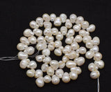 Side Hole Freshwater Pearl Unique Shape Beads 10-12*8-10mm 15inch