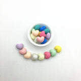 Silicone Heart Candy Beads Baby Teether Necklace Pendant DIY Nursing Bracelet