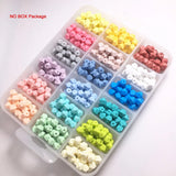 100PC Mini Hexagon Silicone Beads Baby Teether DIY Jewelry