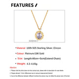 Silver 925 Gothic Pendant Necklace for Women