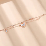 Double-Layer Sterling Silver 925 Bracelet for Women