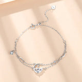Double-Layer Sterling Silver 925 Bracelet for Women