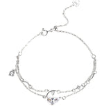 Double-Layer Sterling Silver 925 Bracelet for Women