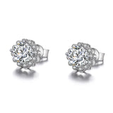 Sterling Silver 925 Women Moissanite Earrings Original