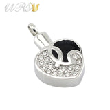 Stereo Heart Remembrance Perfume Locket Necklace Pendant