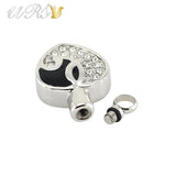 Stereo Heart Remembrance Perfume Locket Necklace Pendant