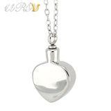 Stereo Heart Remembrance Perfume Locket Necklace Pendant
