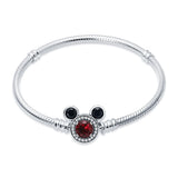Silver Bracelet for Beads Charms Bangle DIY Jewelry Making
