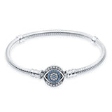 Silver Bracelet for Beads Charms Bangle DIY Jewelry Making