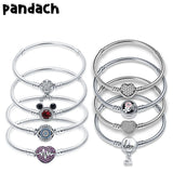 Silver Bracelet for Beads Charms Bangle DIY Jewelry Making