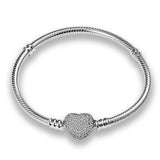 Silver Bracelet for Beads Charms Bangle DIY Jewelry Making