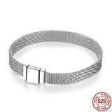 Silver Sparkling Clip Charms for 3mm Reflexions Bracelet DIY Jewelry
