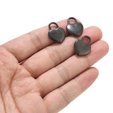 Stainless Steel Lock Charms Pendant Jewelry Making Findings