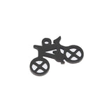 Bike Polish Stainless Steel Charm Biker Pendant for DIY Jewelry Making