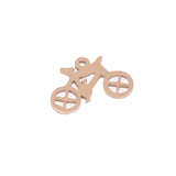 Bike Polish Stainless Steel Charm Biker Pendant for DIY Jewelry Making
