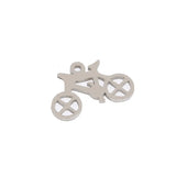 Bike Polish Stainless Steel Charm Biker Pendant for DIY Jewelry Making