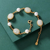 Chinese Silver Inlaid South Bracelet Retro Craft Women's Jewelry