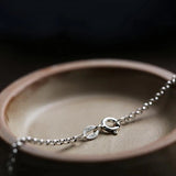 Silver Inlaid Chalcedony Purse Pendant Necklace Chinese Charm Jewelry