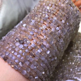 Silver Moonstone Square Faceted 4-5mm Loose Beads for DIY Jewelry Making