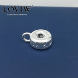 Silver-Plated Charm Carrier Bead for Jewelry Making - DIY Accessories