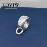 Silver-Plated Charm Carrier Bead for Jewelry Making - DIY Accessories
