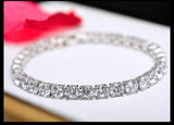 White CZ & Round Zirconia Tennis Bracelet 18.3g S26