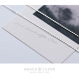 925 Sterling Silver Round Coin Chain Anklet Bracelet
